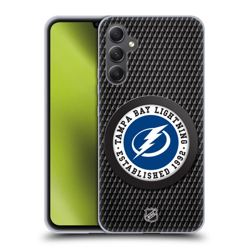 NHL Tampa Bay Lightning Puck Texture Soft Gel Case for Samsung Galaxy A34 5G