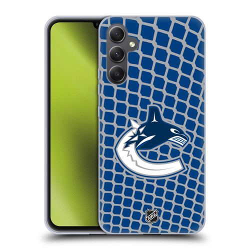 NHL Vancouver Canucks Net Pattern Soft Gel Case for Samsung Galaxy A34 5G