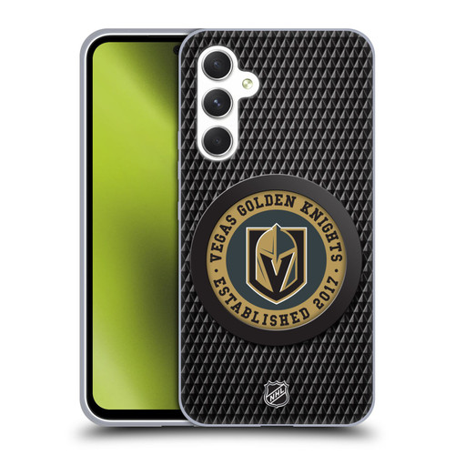 NHL Vegas Golden Knights Puck Texture Soft Gel Case for Samsung Galaxy A54 5G