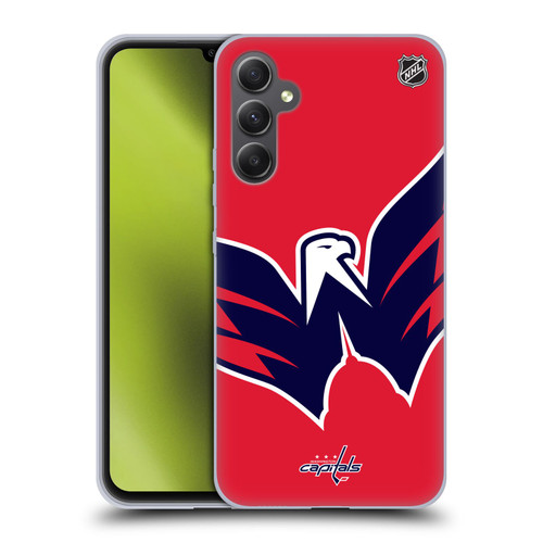 NHL Washington Capitals Oversized Soft Gel Case for Samsung Galaxy A34 5G