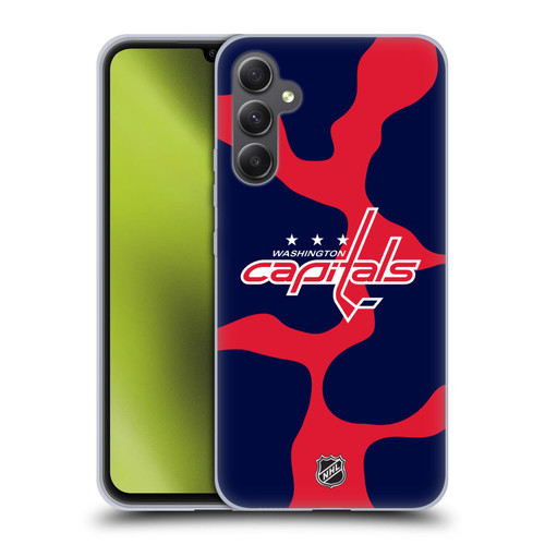 NHL Washington Capitals Cow Pattern Soft Gel Case for Samsung Galaxy A34 5G