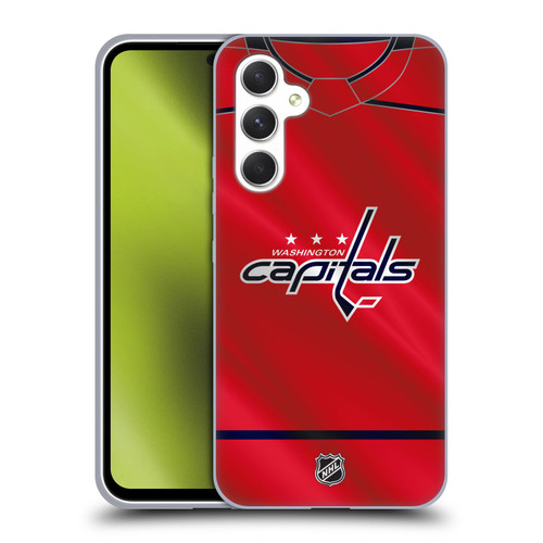 NHL Washington Capitals Jersey Soft Gel Case for Samsung Galaxy A54 5G