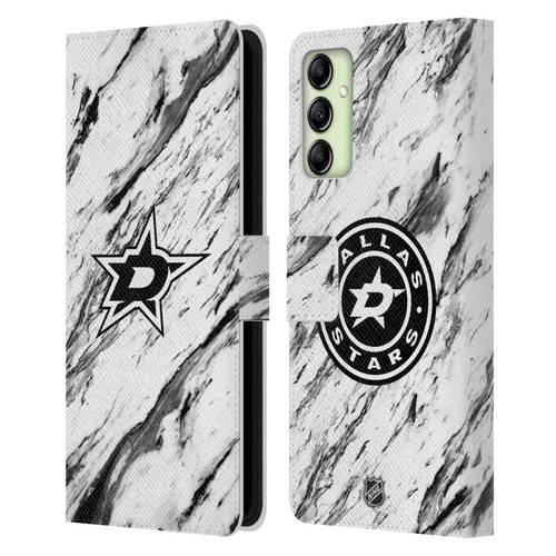 NHL Dallas Stars Marble Leather Book Wallet Case Cover For Samsung Galaxy A14 5G