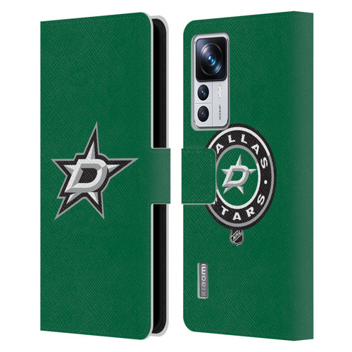 NHL Dallas Stars Plain Leather Book Wallet Case Cover For Xiaomi 12T Pro