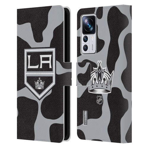 NHL Los Angeles Kings Cow Pattern Leather Book Wallet Case Cover For Xiaomi 12T Pro