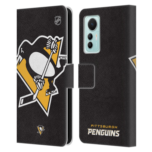 NHL Pittsburgh Penguins Oversized Leather Book Wallet Case Cover For Xiaomi 12 Lite