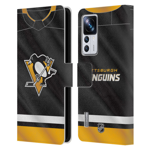 NHL Pittsburgh Penguins Jersey Leather Book Wallet Case Cover For Xiaomi 12T Pro