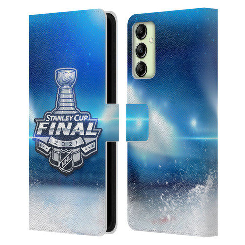 NHL 2021 Stanley Cup Final Stadium Leather Book Wallet Case Cover For Samsung Galaxy A14 5G