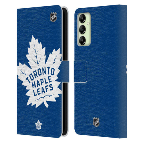 NHL Toronto Maple Leafs Oversized Leather Book Wallet Case Cover For Samsung Galaxy A14 5G