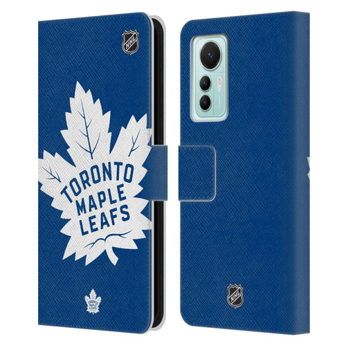 NHL Toronto Maple Leafs Oversized Leather Book Wallet Case Cover For Xiaomi 12 Lite