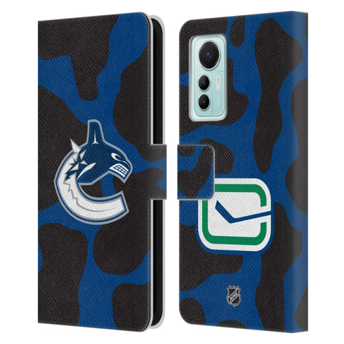 NHL Vancouver Canucks Cow Pattern Leather Book Wallet Case Cover For Xiaomi 12 Lite