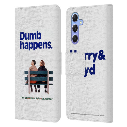 Dumb And Dumber Key Art Dumb Happens Leather Book Wallet Case Cover For Samsung Galaxy A34 5G