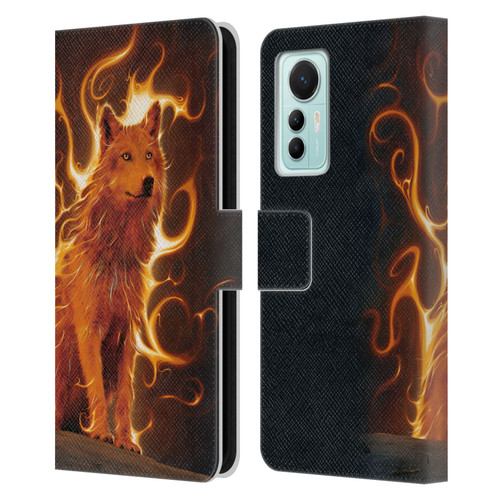 Vincent Hie Canidae Wolf Phoenix Leather Book Wallet Case Cover For Xiaomi 12 Lite