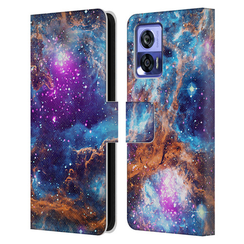 Cosmo18 Space Lobster Nebula Leather Book Wallet Case Cover For Motorola Edge 30 Neo 5G