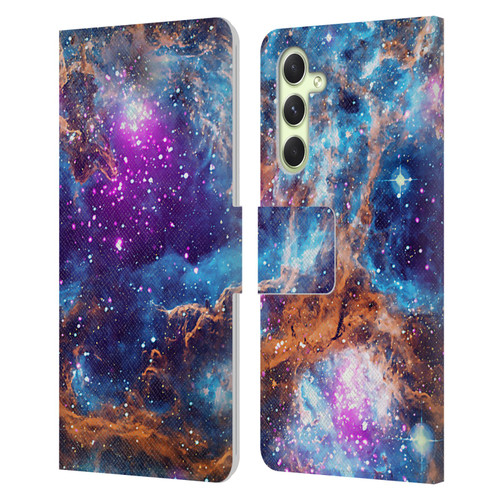 Cosmo18 Space Lobster Nebula Leather Book Wallet Case Cover For Samsung Galaxy A54 5G