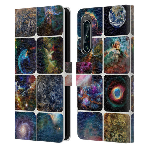 Cosmo18 Space The Amazing Universe Leather Book Wallet Case Cover For Sony Xperia 5 IV