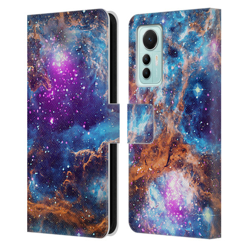 Cosmo18 Space Lobster Nebula Leather Book Wallet Case Cover For Xiaomi 12 Lite