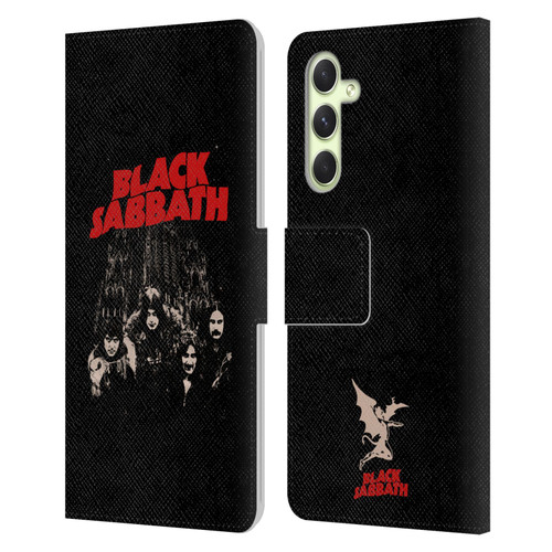 Black Sabbath Key Art Red Logo Leather Book Wallet Case Cover For Samsung Galaxy A54 5G