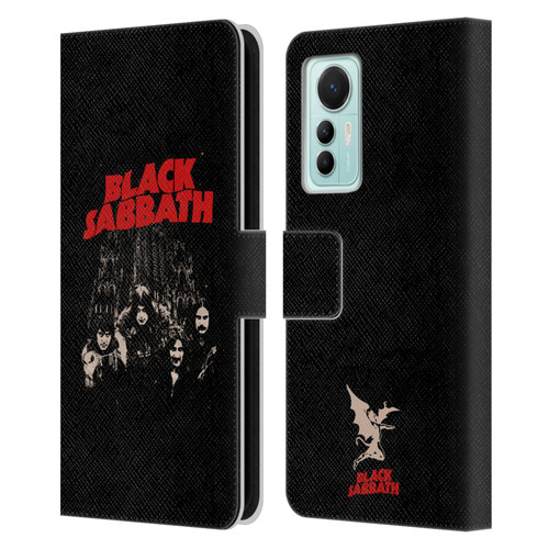 Black Sabbath Key Art Red Logo Leather Book Wallet Case Cover For Xiaomi 12 Lite