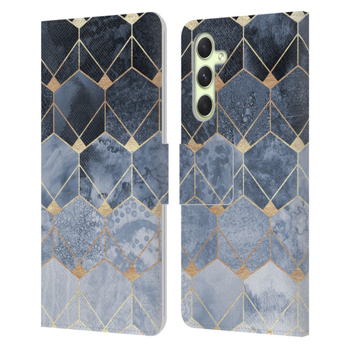 Elisabeth Fredriksson Sparkles Hexagons And Diamonds Leather Book Wallet Case Cover For Samsung Galaxy A54 5G