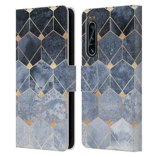 Elisabeth Fredriksson Sparkles Hexagons And Diamonds Leather Book Wallet Case Cover For Sony Xperia 5 IV