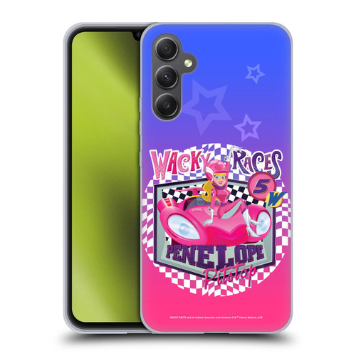 Wacky Races 2016 Graphics Penelope Pitstop Soft Gel Case for Samsung Galaxy A34 5G