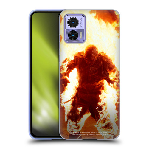 Friday the 13th Part VII The New Blood Graphics Jason Voorhees On Fire Soft Gel Case for Motorola Edge 30 Neo 5G