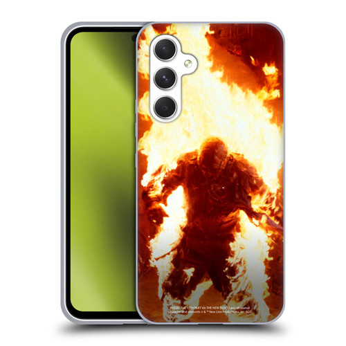 Friday the 13th Part VII The New Blood Graphics Jason Voorhees On Fire Soft Gel Case for Samsung Galaxy A54 5G