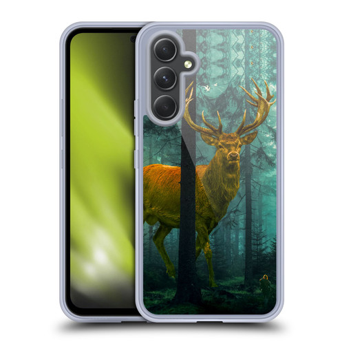 Dave Loblaw Animals Giant Forest Deer Soft Gel Case for Samsung Galaxy A54 5G