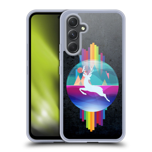 Dave Loblaw Contemporary Art Deer In Dome Soft Gel Case for Samsung Galaxy A54 5G
