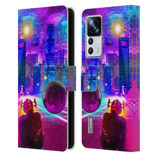 Dave Loblaw Sci-Fi And Surreal Synthwave Street Leather Book Wallet Case Cover For Xiaomi 12T Pro