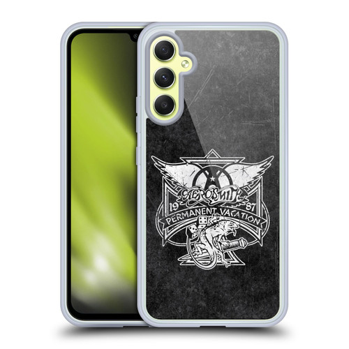 Aerosmith Black And White 1987 Permanent Vacation Soft Gel Case for Samsung Galaxy A34 5G