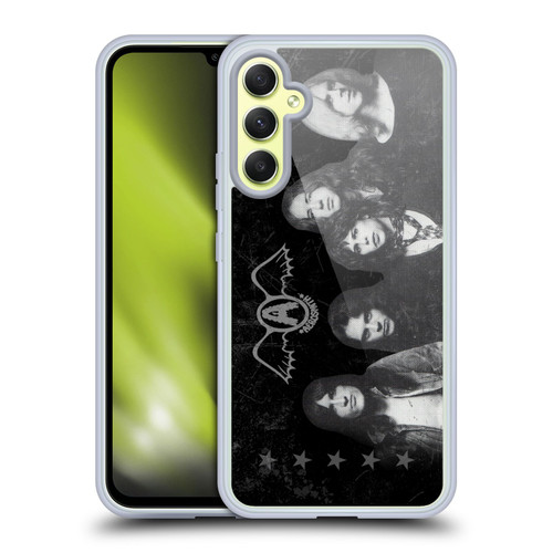Aerosmith Black And White Vintage Photo Soft Gel Case for Samsung Galaxy A34 5G