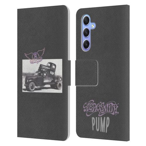 Aerosmith Black And White The Pump Leather Book Wallet Case Cover For Samsung Galaxy A34 5G
