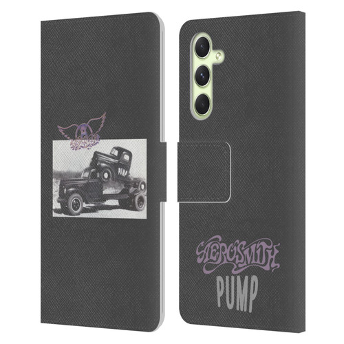 Aerosmith Black And White The Pump Leather Book Wallet Case Cover For Samsung Galaxy A54 5G