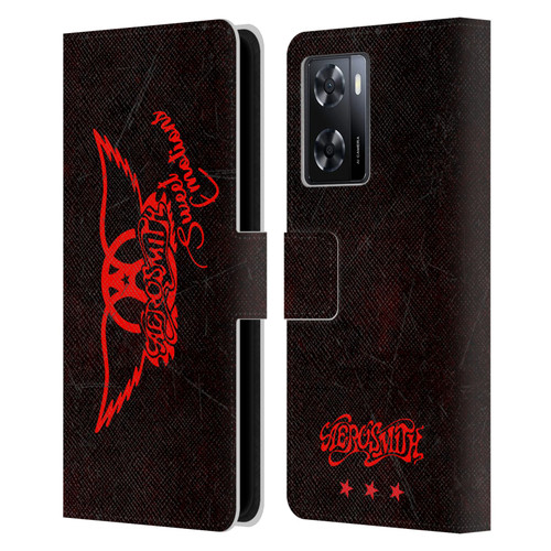 Aerosmith Classics Red Winged Sweet Emotions Leather Book Wallet Case Cover For OPPO A57s
