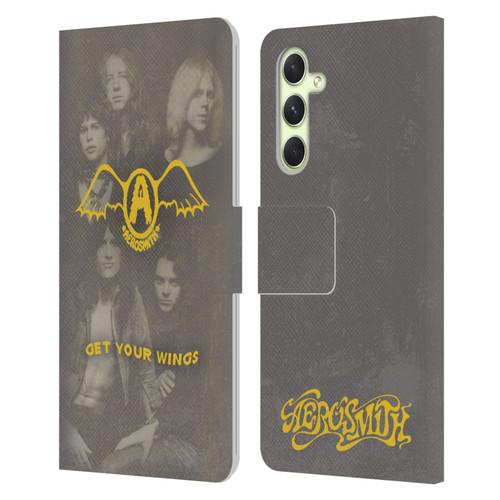 Aerosmith Classics Get Your Wings Leather Book Wallet Case Cover For Samsung Galaxy A54 5G