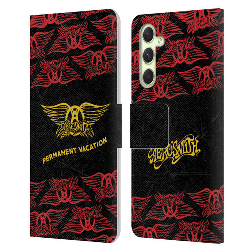 Aerosmith Classics Permanent Vacation Leather Book Wallet Case Cover For Samsung Galaxy A54 5G