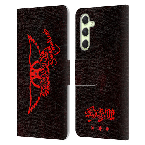 Aerosmith Classics Red Winged Sweet Emotions Leather Book Wallet Case Cover For Samsung Galaxy A54 5G