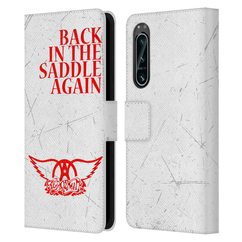 Aerosmith Classics Back In The Saddle Again Leather Book Wallet Case Cover For Sony Xperia 5 IV
