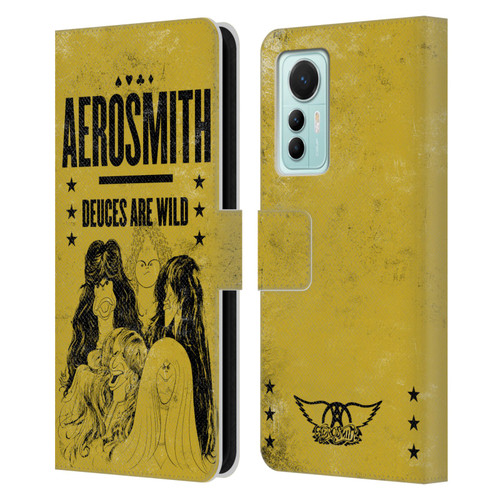 Aerosmith Classics Deuces Are Wild Leather Book Wallet Case Cover For Xiaomi 12 Lite