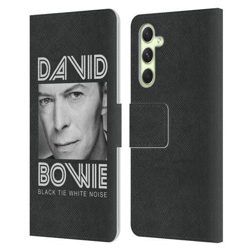 David Bowie Album Art Black Tie Leather Book Wallet Case Cover For Samsung Galaxy A54 5G