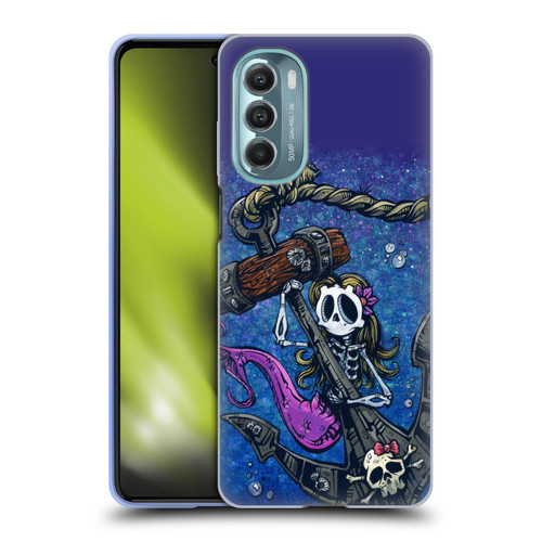 David Lozeau Colourful Grunge Mermaid Anchor Soft Gel Case for Motorola Moto G Stylus 5G (2022)