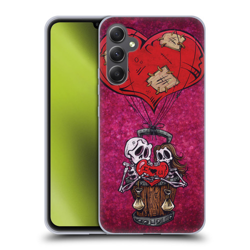 David Lozeau Colourful Grunge Day Of The Dead Soft Gel Case for Samsung Galaxy A34 5G