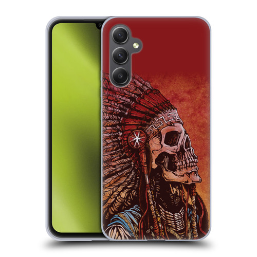 David Lozeau Colourful Grunge Native American Soft Gel Case for Samsung Galaxy A34 5G