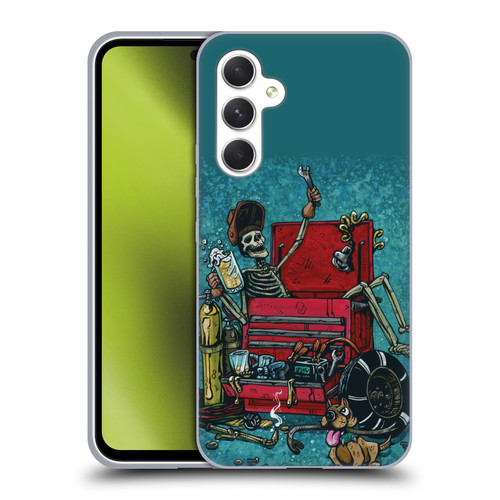 David Lozeau Colourful Art Garage Soft Gel Case for Samsung Galaxy A54 5G