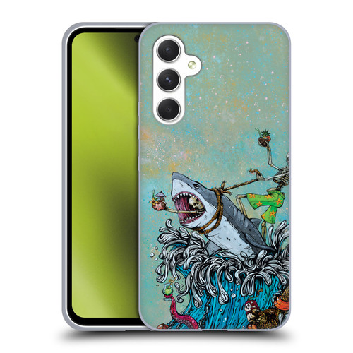 David Lozeau Colourful Art Surfing Soft Gel Case for Samsung Galaxy A54 5G