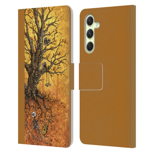 David Lozeau Colourful Art Tree Of Life Leather Book Wallet Case Cover For Samsung Galaxy A54 5G