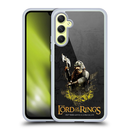 The Lord Of The Rings The Fellowship Of The Ring Character Art Gimli Soft Gel Case for Samsung Galaxy A34 5G
