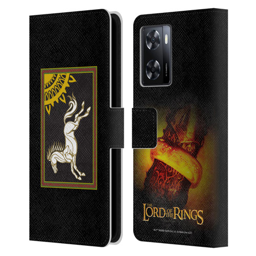 The Lord Of The Rings The Fellowship Of The Ring Graphics Flag Of Rohan Leather Book Wallet Case Cover For OPPO A57s